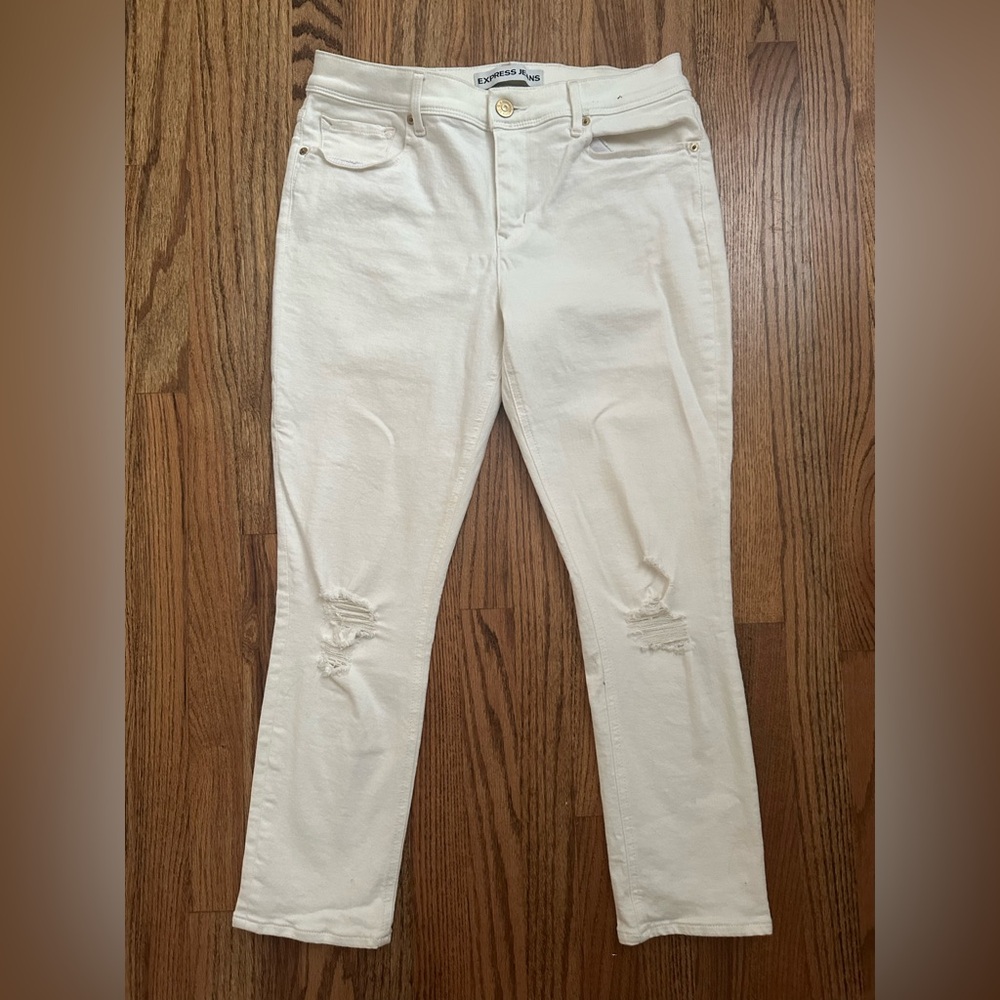 Express Women's white Jeans